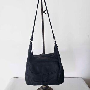 Fossil Black Leather Shoulder Bag 75082